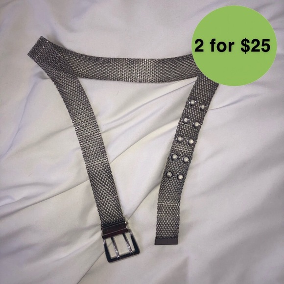 Accessories - silver chain belt